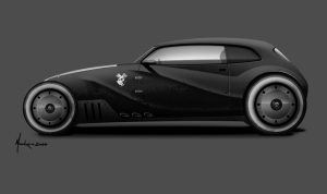 26 - Black Skull Hot Road